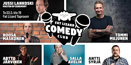 Fat Lizard Comedy Club Helmikuu primary image