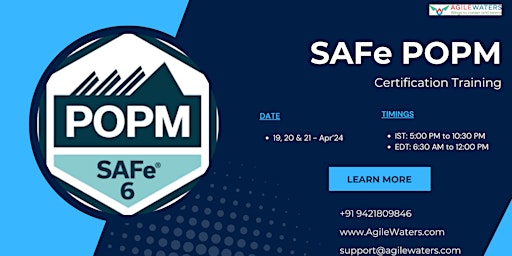 Imagen principal de SAFe POPM Certification Training