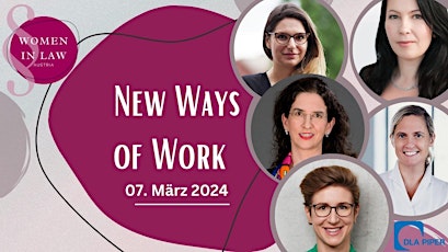Women in Law: New Ways of Work primary image
