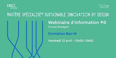 Webinaire d'information #6 du Mastère Spécialisé® de l'ENSCI - Bretagne