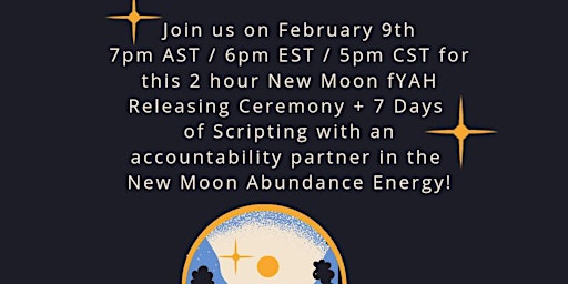 Immagine principale di Virtual New Moon Fire Releasing Ceremony + 7 Days of Scripting via Zoom 