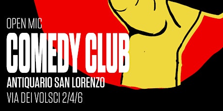 Stand Up Comedy Antiquario San Lorenzo 9 Febbraio 21:30 Ingresso libero primary image