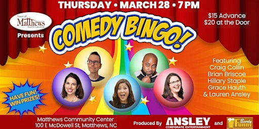 Image principale de Comedy Bingo Night