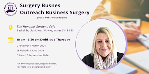 Primaire afbeelding van Outreach Business Surgery -Llanidloes