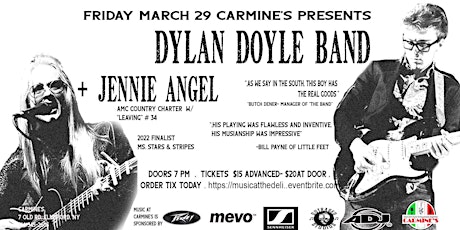 Immagine principale di Dylan Doyle Band + Jennie  Angel Live at Carmine's 