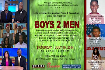 Celebrating Parks & Recreation with a Family Retreat : BOYS 2 MEN primary image