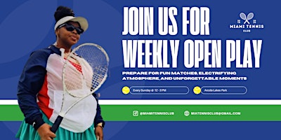 Miami Tennis Club Open Play primary image