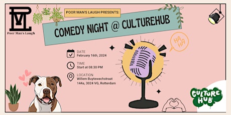 Primaire afbeelding van PML presents: Comedy Night @ CultureHub