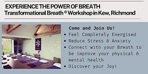 Experience The Power of Breath - Breathwork & Mindfulness Workshop in Kew primary image