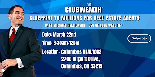 Imagem principal do evento Blueprint to Millions for Real Estate Agents | Columbus, OH