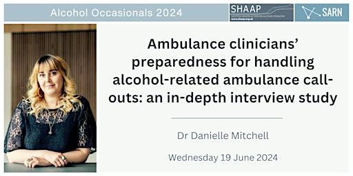 Ambulance clinicians’ preparedness for handling alcohol-related call-outs primary image