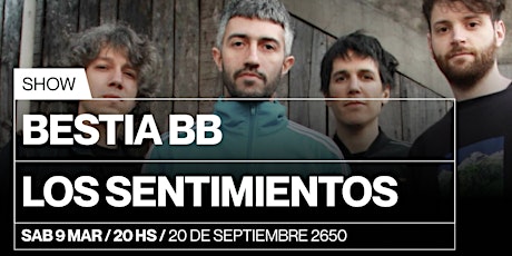 Imagen principal de Bestia Bebé + Los Sentimentos en Club TRI