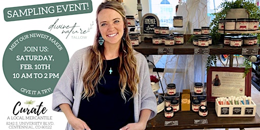 Meet the Maker 'Divine Nature Tallow' & Sampling Event! primary image