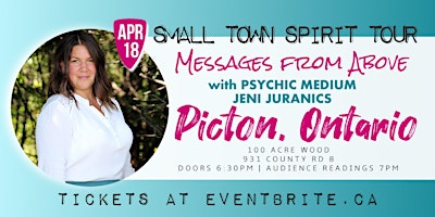 Immagine principale di Messages from Above with Psychic Jeni Juranics PICTON 