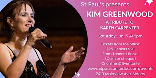 Imagem principal do evento St Paul's presents - Kim Greenwood