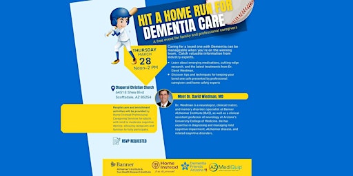 Immagine principale di Home Run for Dementia Educational Event 