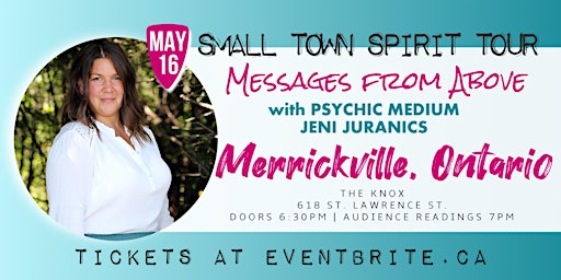 Immagine principale di Messages from Above with Psychic Jeni Juranics MERRICKVILLE 