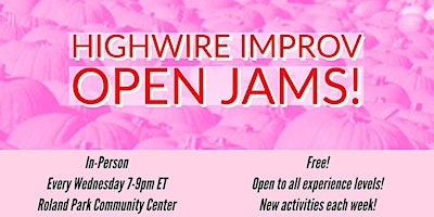 Highwire Improv Character Jam (In-Person)