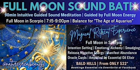 Full Moon in Scorpio Sound Bath | Celebrating ‘ANZAC Day!’ Lest We Forget!