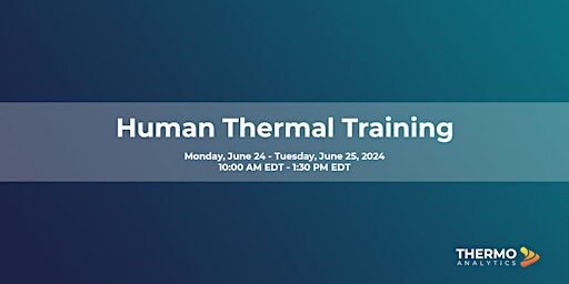 Primaire afbeelding van Human Thermal Training (June 2024)