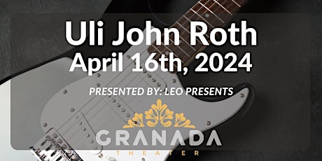 Uli Jon Roth - Interstellar Sky Guitar World Tour primary image