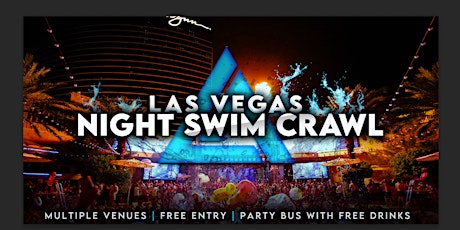 Vegas Night Swim Crawl | Pool Party After Dark