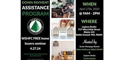 Free Homebuyer Education class sponsored by WSHFC primary image