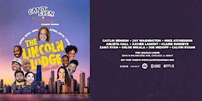 Image principale de CAN’T EVEN COMEDY AND NUDGE CHICAGO COMEDY SHOW (4/19/24 & 4/20/24)