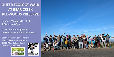 Queer Ecology Naturalist Walk in Los Gatos at Bear Creek Redwoods Preserve primary image