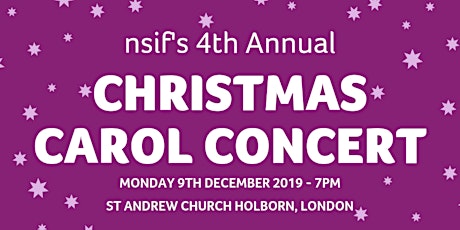 nsif 4th Annual Christmas Carol Concert primary image