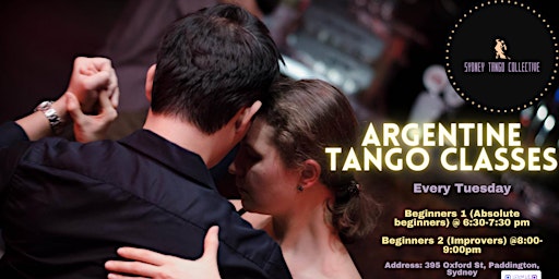 Argentine Tango Classes with Sydney Tango Collective- New Term starts 06/02 primary image