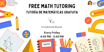 Primaire afbeelding van Math Tutoring at Haskett Branch