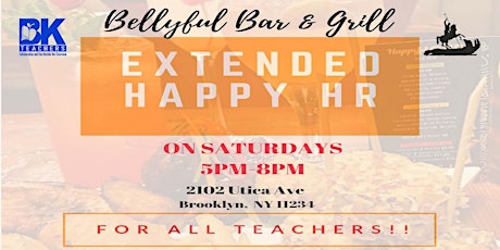 HAPPY HOUR SATURDAYS FOR TEACHERS! primary image