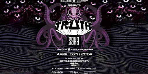 Imagem principal do evento Cymatics & Subphonic Present: TRUTH  With Special Guest SAKA