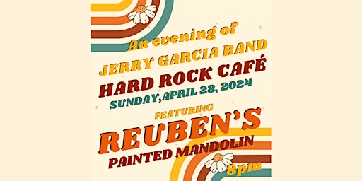 Imagem principal do evento Rueben's Painted Mandolin (Tribute to Jerry Garcia Band)