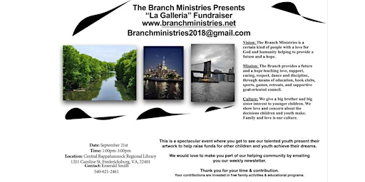 Branch Ministries La Galleria Fundraiser primary image