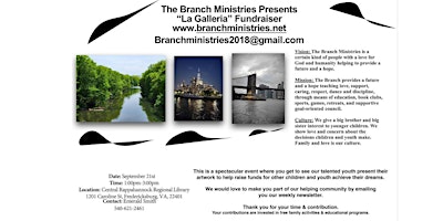 Imagem principal do evento Branch Ministries La Galleria Fundraiser