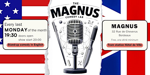 Imagem principal do evento The Magnus Comedy Lab [STAND-UP IN ENGLISH]