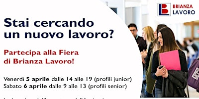 5 e 6 aprile - Fiera del Lavoro in Brianza primary image