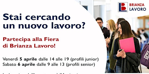 Primaire afbeelding van 5 e 6 aprile - Fiera del Lavoro in Brianza