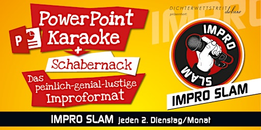 Imagem principal do evento IMPRO SLAM TÜBINGEN: PowerPoint-Karaoke und Schabernack