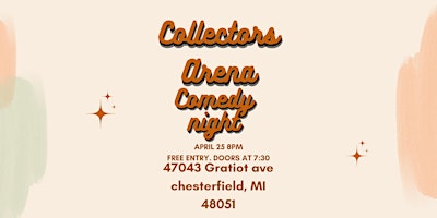Collectors Arena Comedy Night primary image
