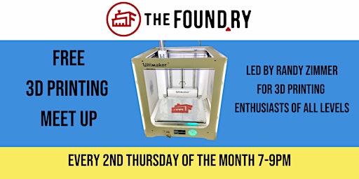 Imagem principal do evento Free 3D Printing Meetup @The Foundry