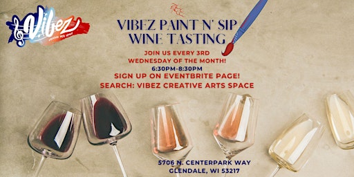 Primaire afbeelding van Paint N' Sip Wine Tasting