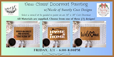 Doormat Painting with Nicole of Sweetly Coco Designs