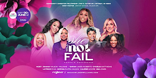 Imagem principal de She Will Not Fail Women's Conference