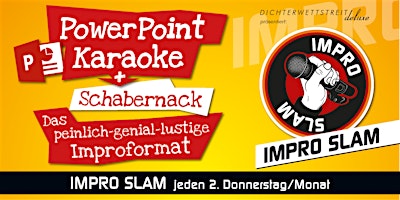 Imagem principal do evento IMPRO SLAM WENDLINGEN: PowerPoint-Karaoke und Schabernack