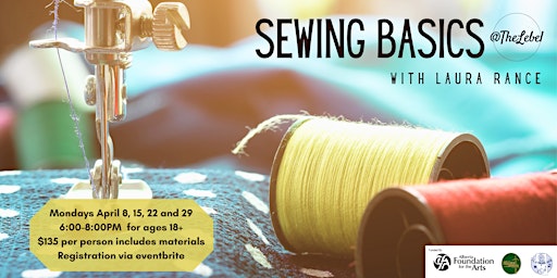Imagem principal do evento Sewing Basics with Laura Rance  four week workshop