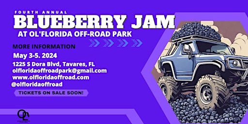 Imagem principal do evento 4th Annual Blueberry Jam 2024 at Ol'Florida Off-Road Park