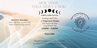 Imagem principal do evento New Moon Yoga Nidra + Reiki